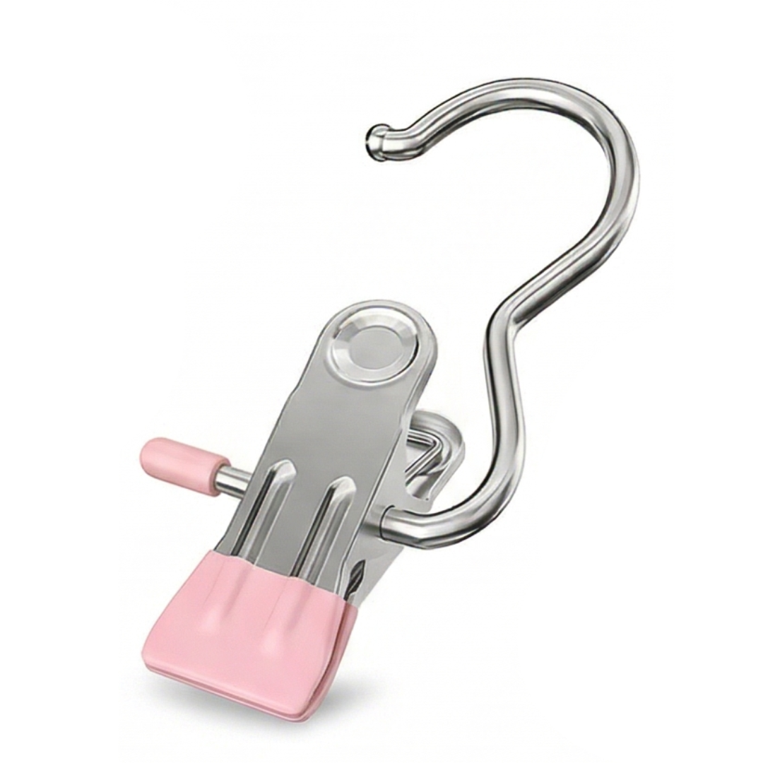 Clipvault – Stainless Steel Closet Clip Hooks (20 Pack)
