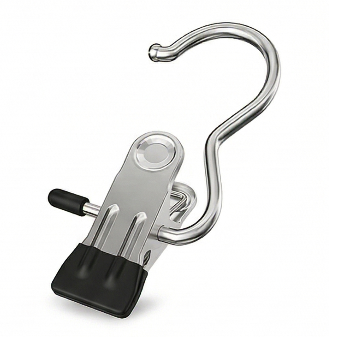 Clipvault – Stainless Steel Closet Clip Hooks (20 Pack)