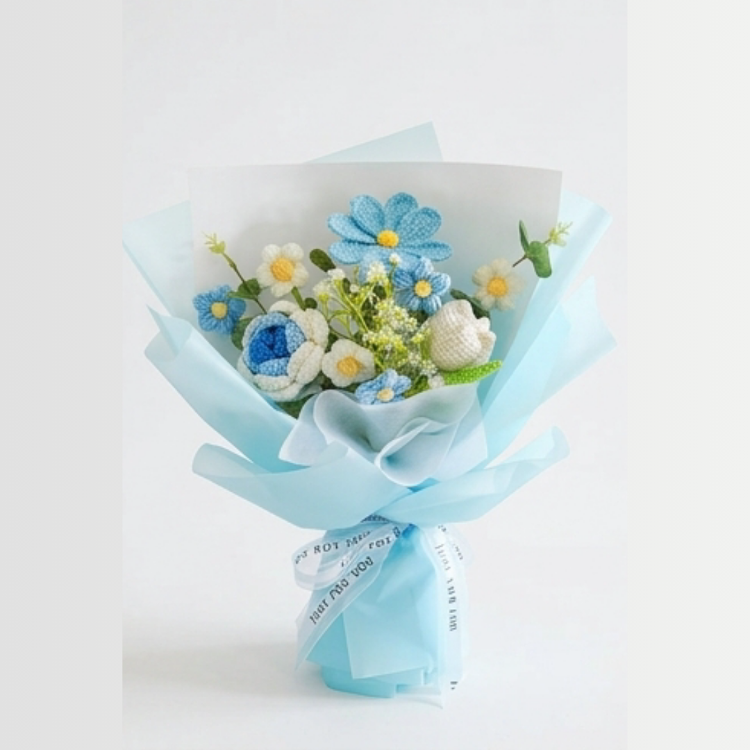 Bloomora – Handmade Crochet Flower Bouquet