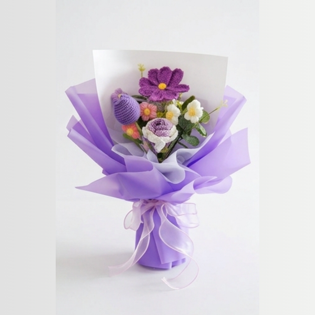 Bloomora – Handmade Crochet Flower Bouquet