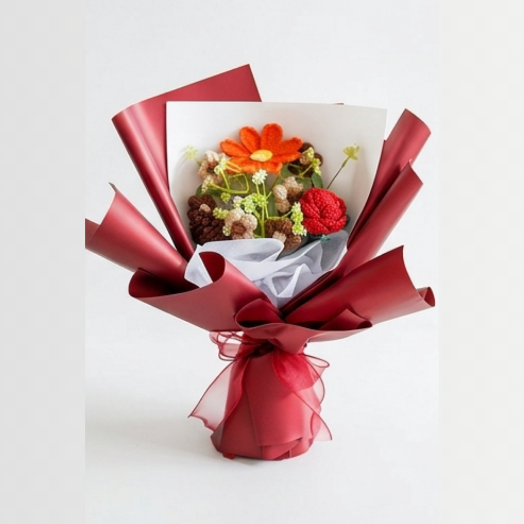 Bloomora – Handmade Crochet Flower Bouquet