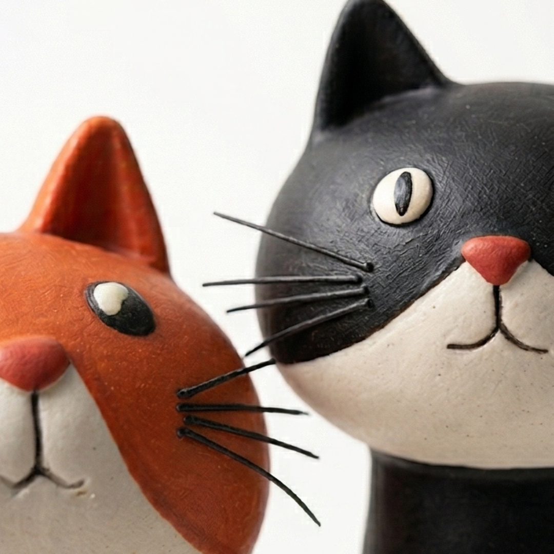 Felina – Handmade Ceramic Cat Flower Vase