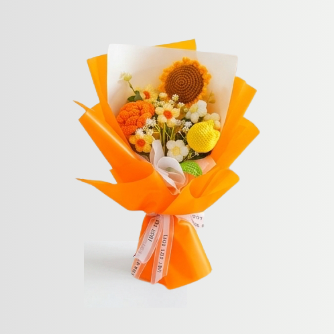 Bloomora – Handmade Crochet Flower Bouquet