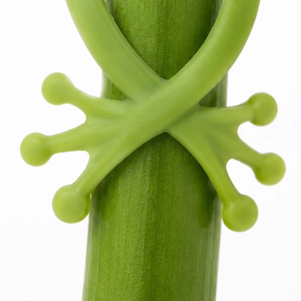 Hoppity – Bendable Frog Plant Clips, Set of 5 Cute Garden Decor
