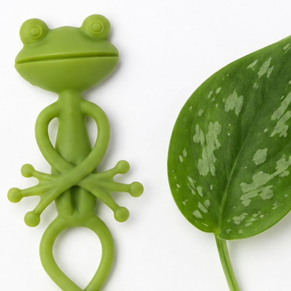 Hoppity – Bendable Frog Plant Clips, Set of 5 Cute Garden Decor