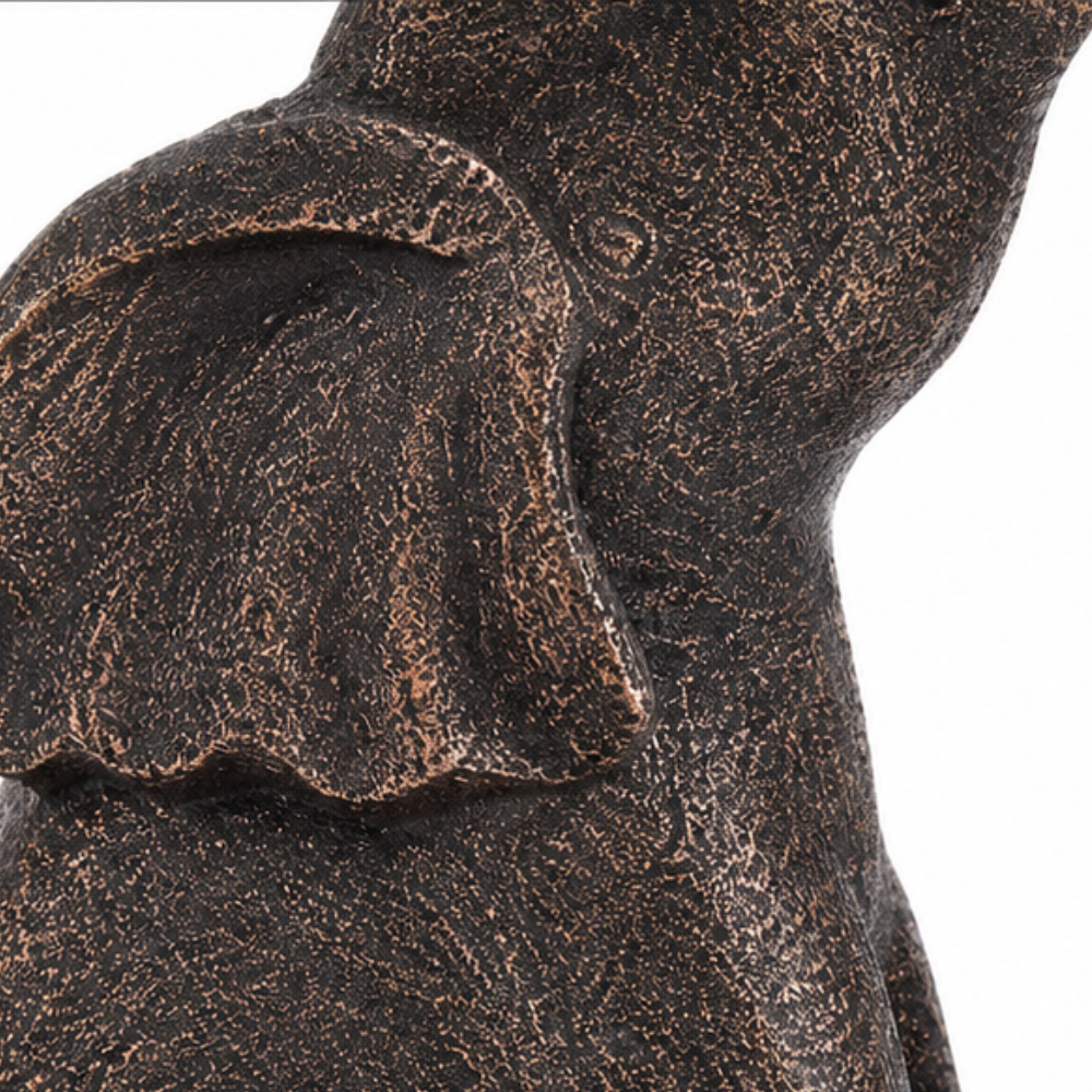 Lumeria – Aged Bronze Look Elephant Solar Lantern Garden Statue