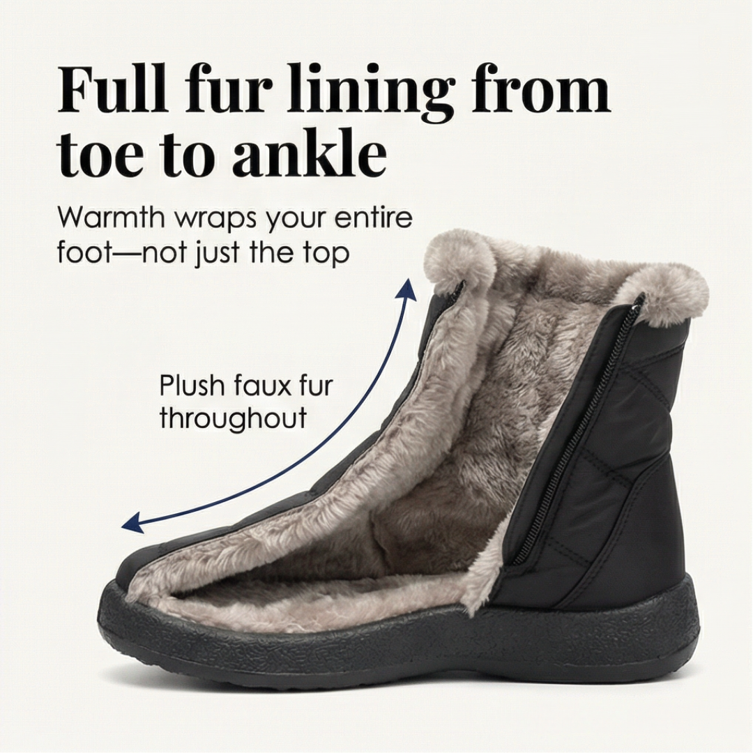 Frostiva - Fur Lined Winter Ankle Boots
