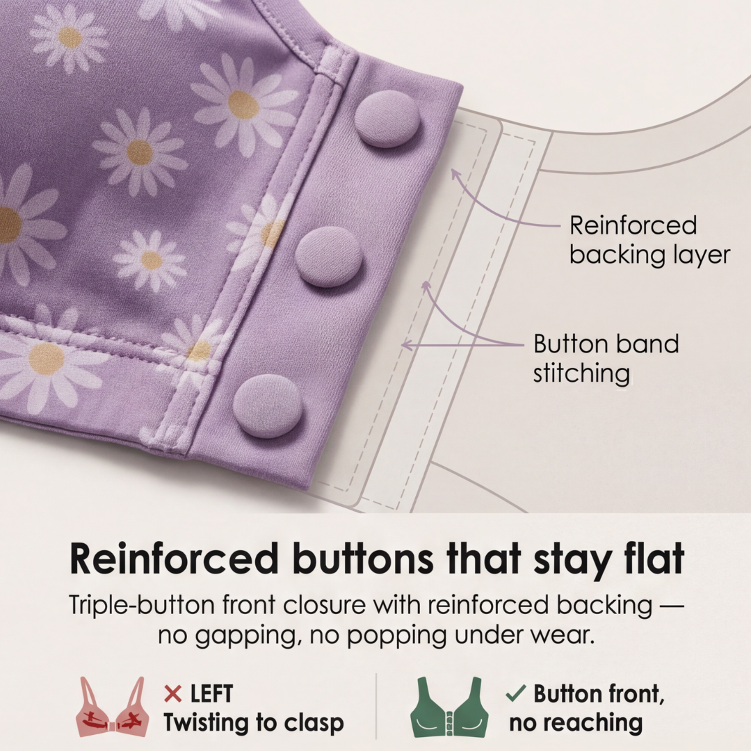 DaisyBra – Wireless Front Closure Comfort Bra