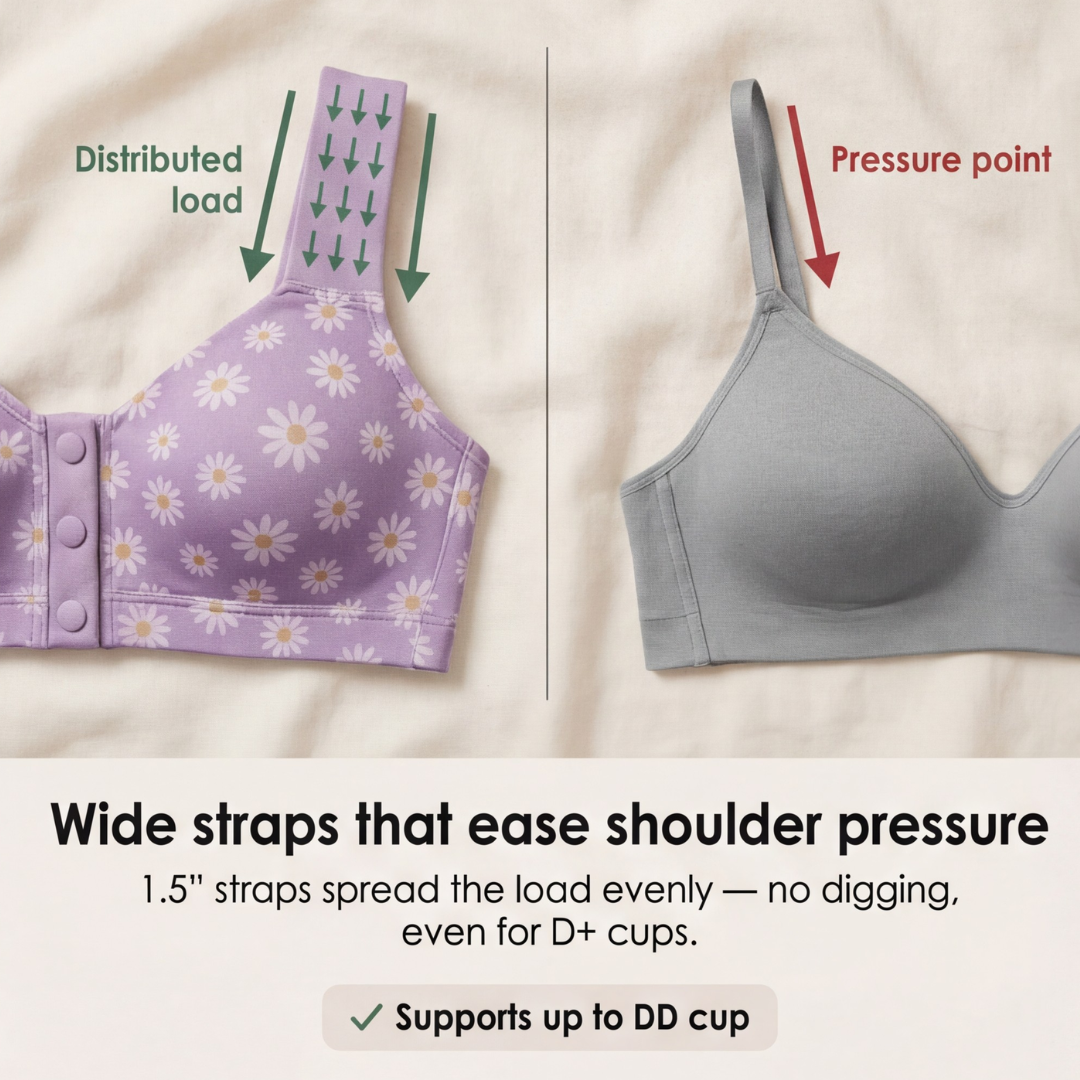 DaisyBra – Wireless Front Closure Comfort Bra