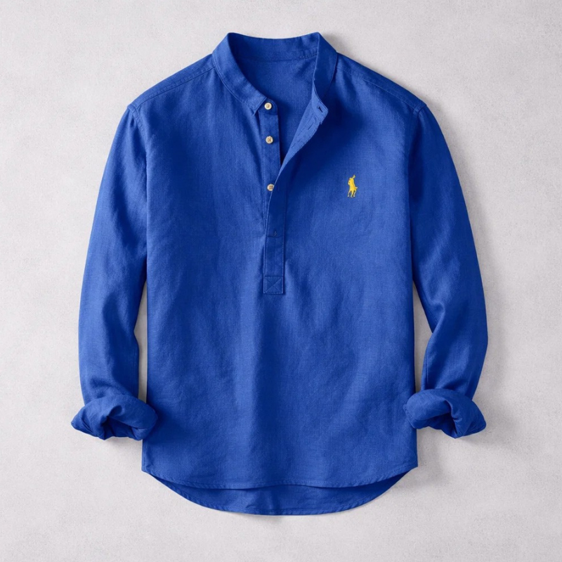 Kyoto™ | Linen Henley Shirt
