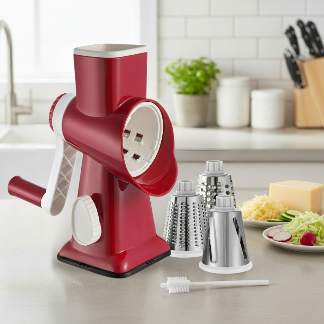 Gratéra – Rotary All-in-One Grater with Suction Base
