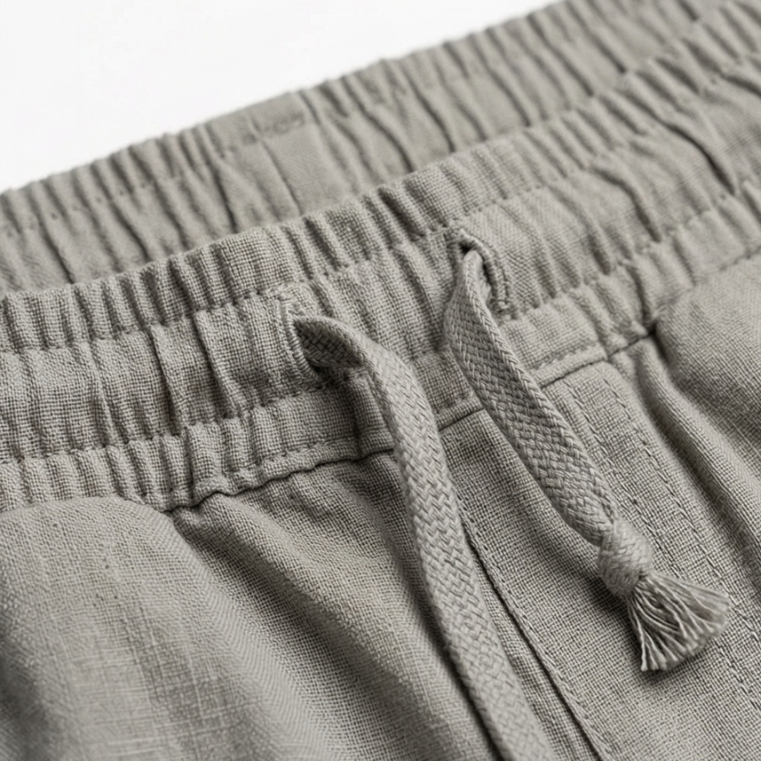 Brezia – Relaxed Fit Cotton Linen Capris for Women
