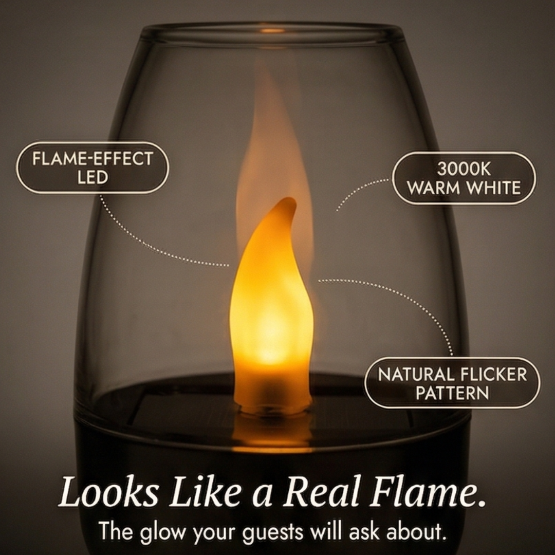Lumivara – Solar Flickering Candle Light for Outdoor Evenings