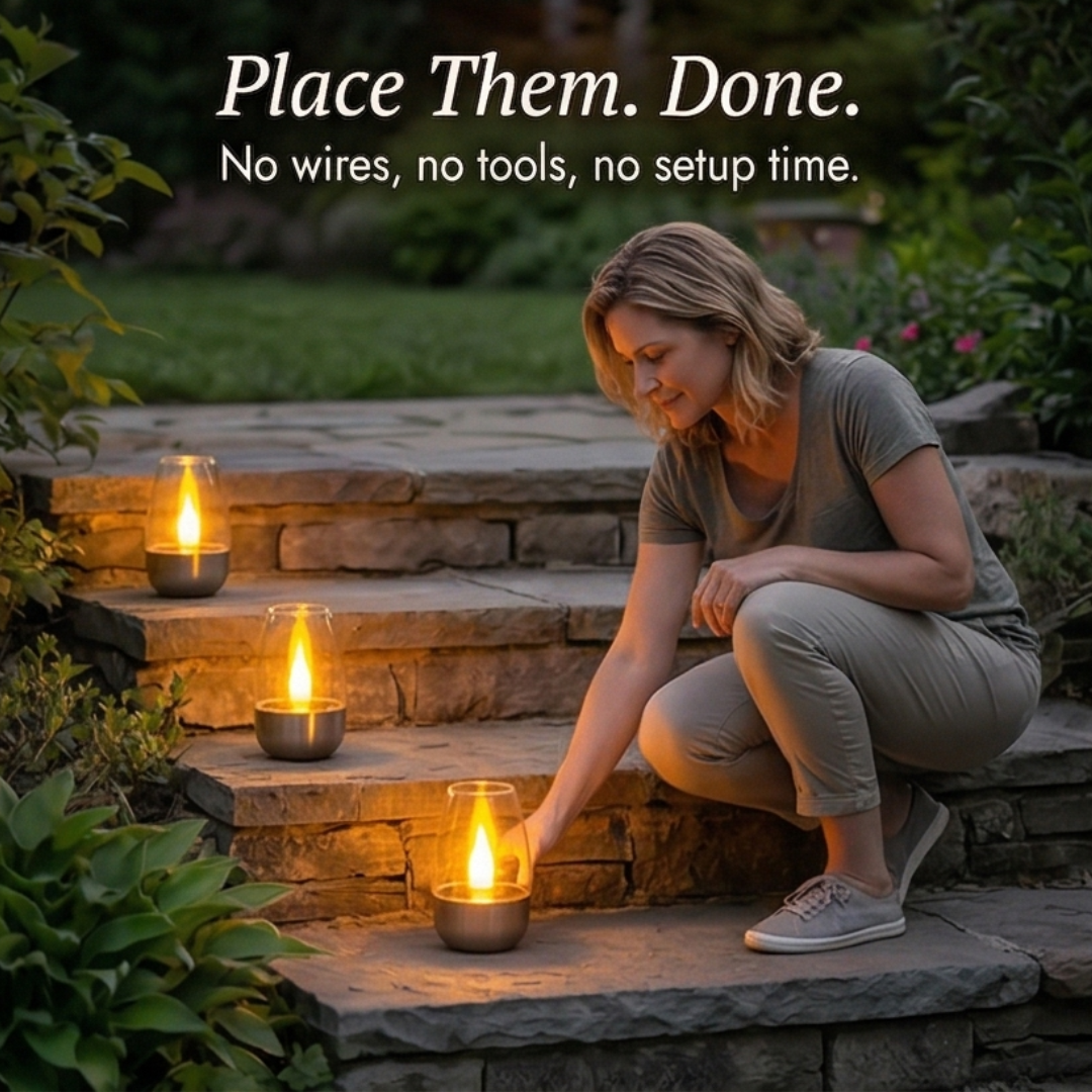 Lumivara – Solar Flickering Candle Light for Outdoor Evenings