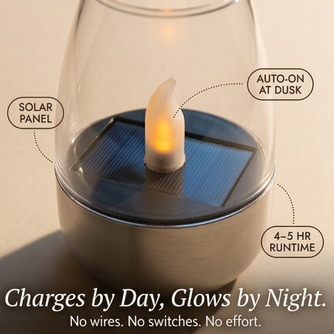 Lumivara – Solar Flickering Candle Light for Outdoor Evenings