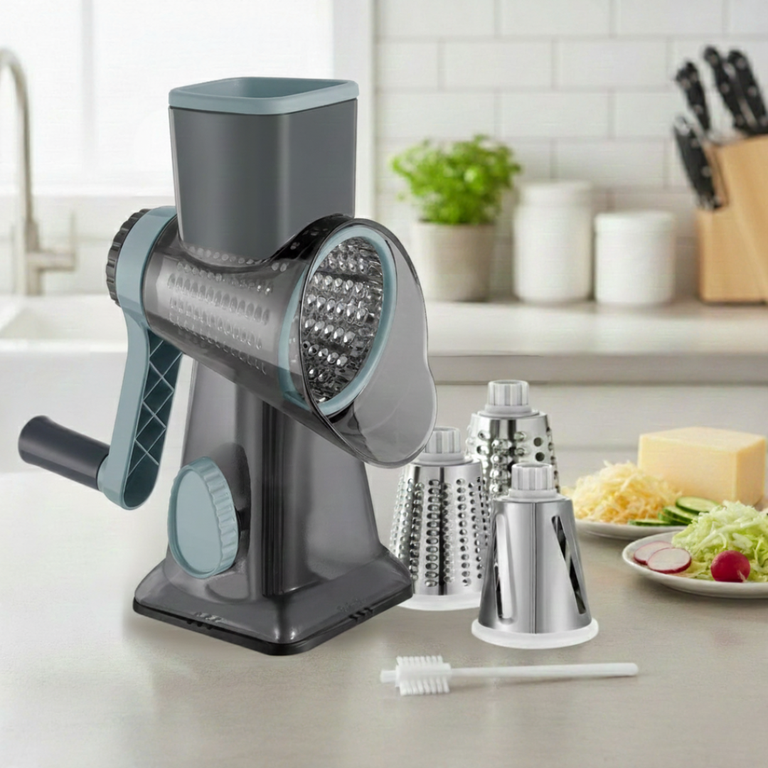 Gratéra – Rotary All-in-One Grater with Suction Base