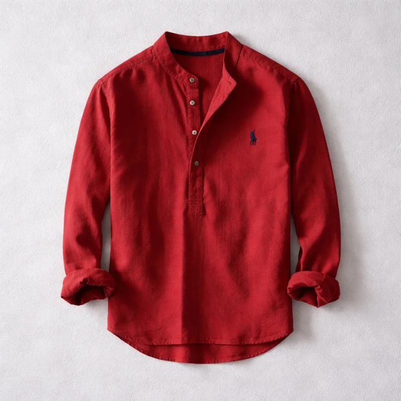 Kyoto™ | Linen Henley Shirt