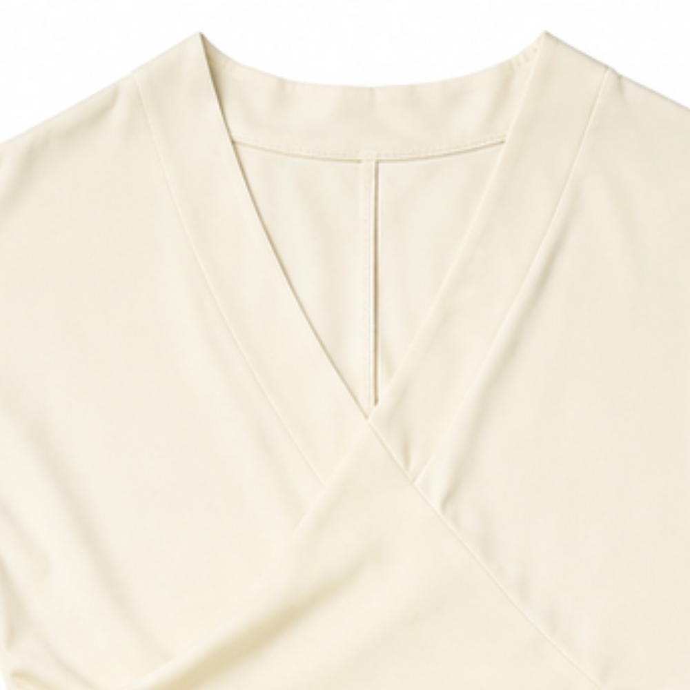 Linelle – Wrap-Front Wide-Leg Linen Two-Piece Set