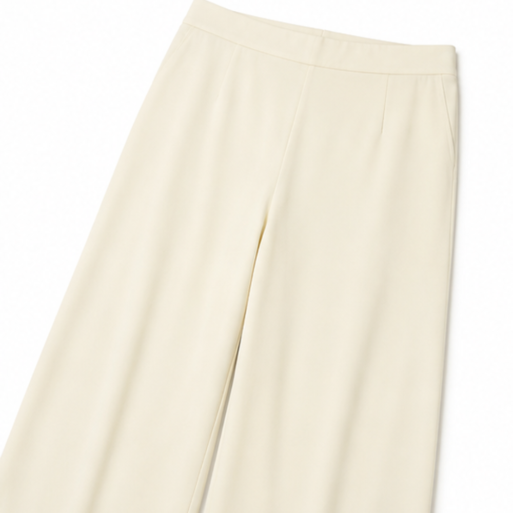 Linelle – Wrap-Front Wide-Leg Linen Two-Piece Set