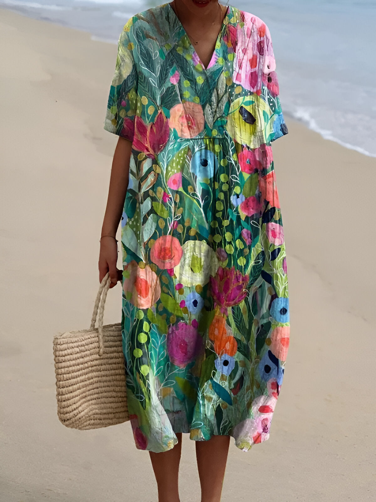 Arelle™ | Summer Breeze Printed Dress