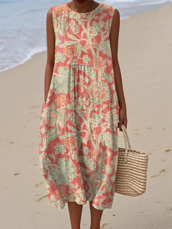 Beth - Floral Midi Dress