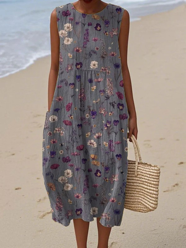 Brenda - Floral Midi Dress