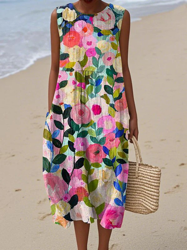 Ava - Floral Midi Dress