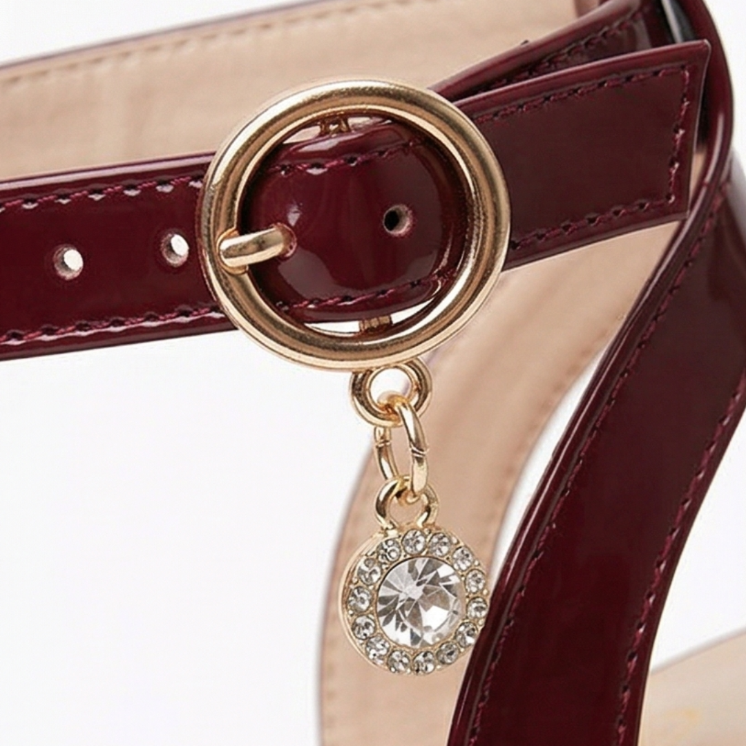 Elevana – Chunky Platform Ankle Strap Heels