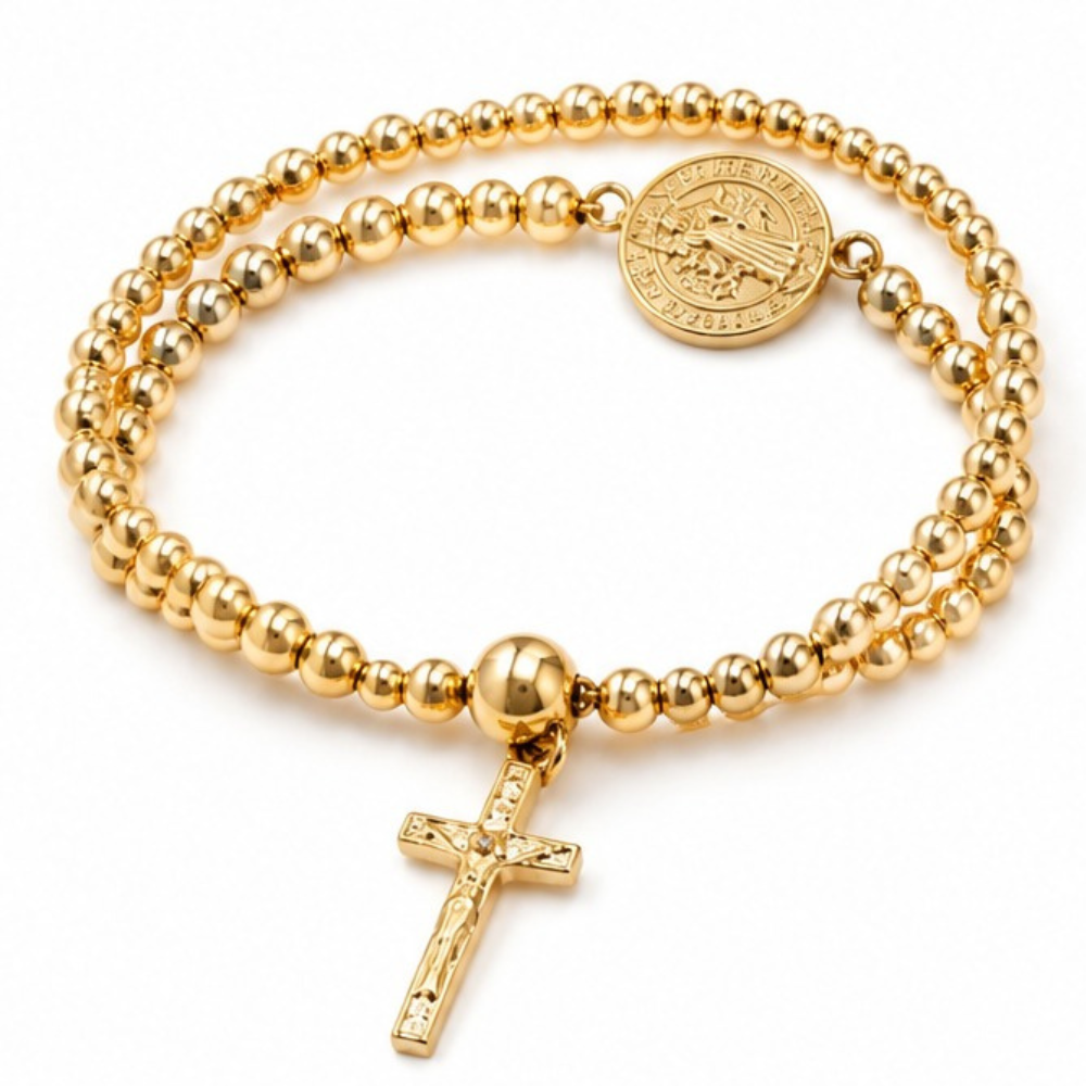 Belluna – Double Wrap Rosary Bracelet