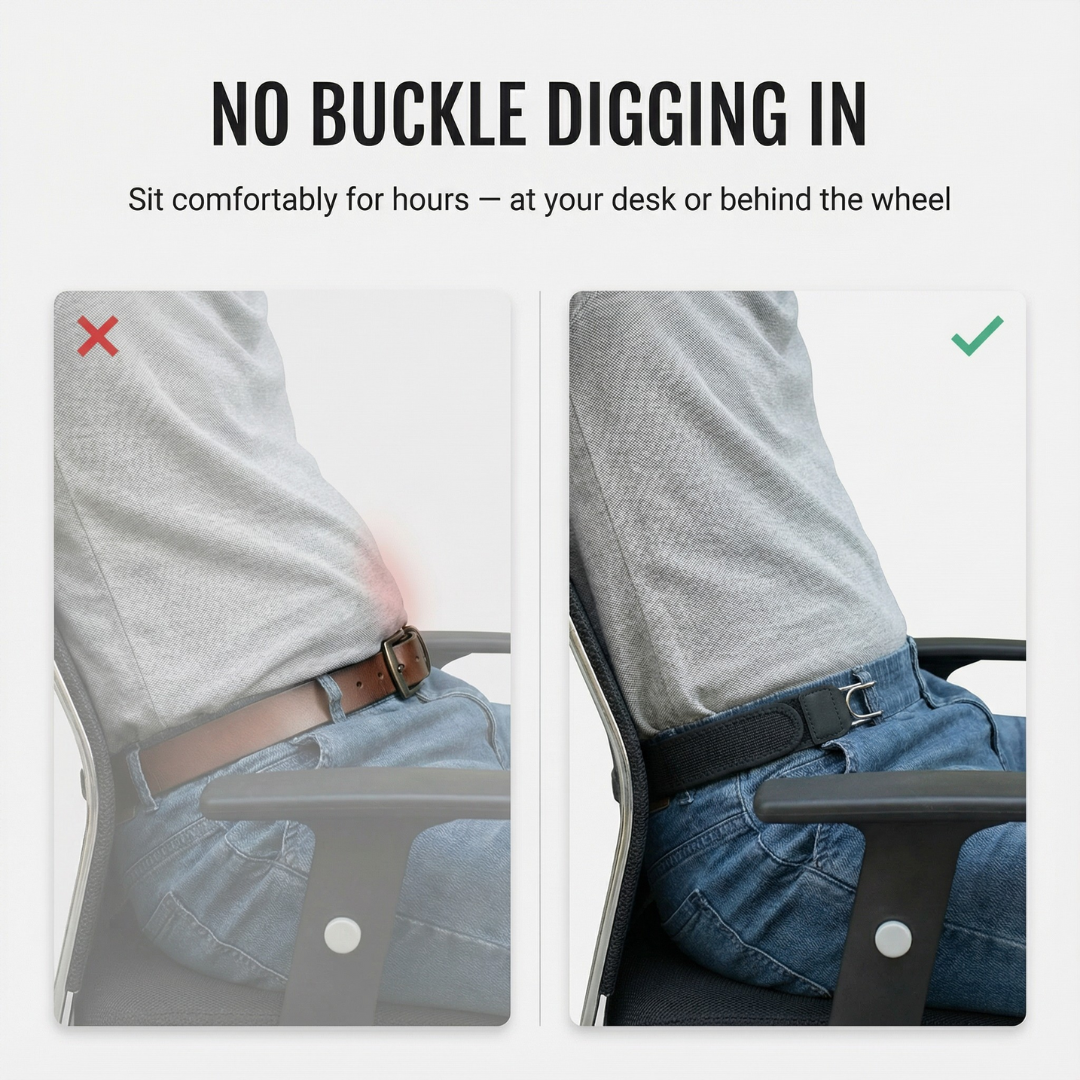 Looplock - No buckle elastic belt connector (2-pack)
