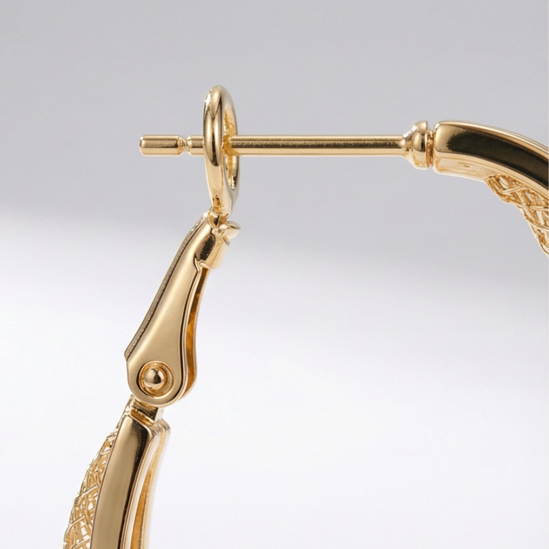 Lumiere - Double Layer Mesh Hoop Earrings