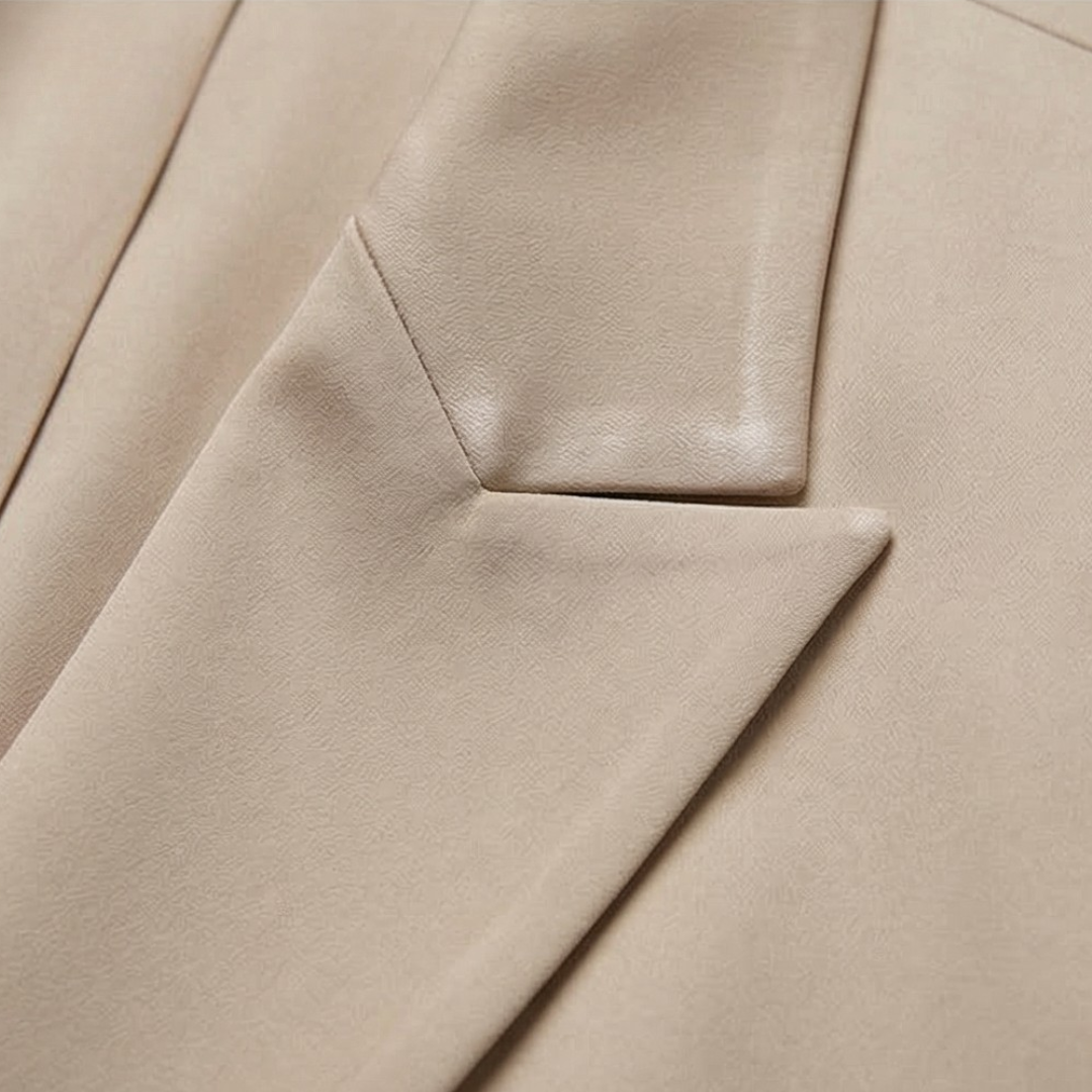 Ellara – Wrap Tie Blazer & Wide Leg Pants Set