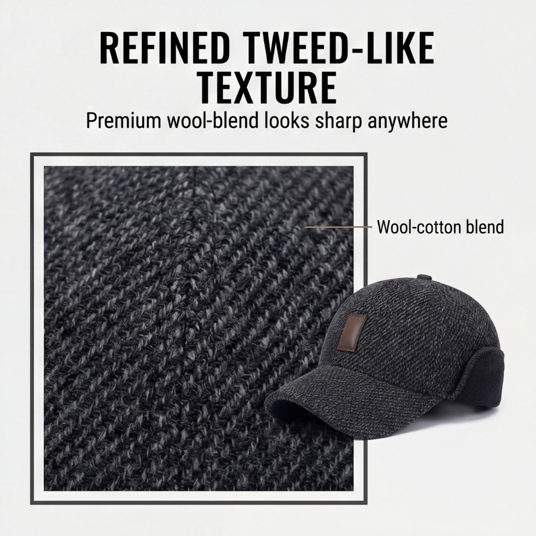 Coldguard - Fleece lined winter baseball cap with ear flaps