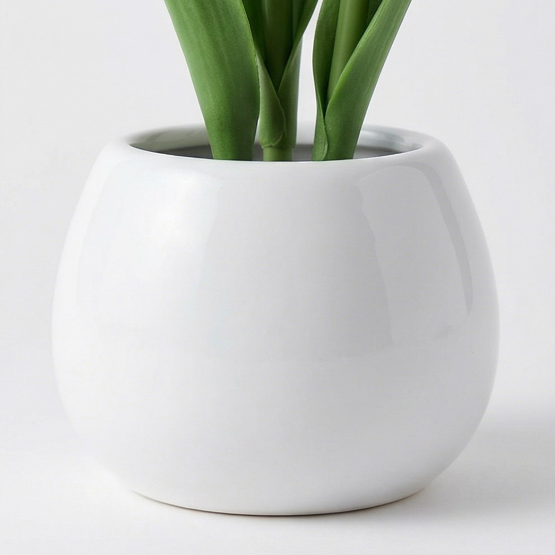 Bloomora – LED Tulip Lamp with Ceramic Vase