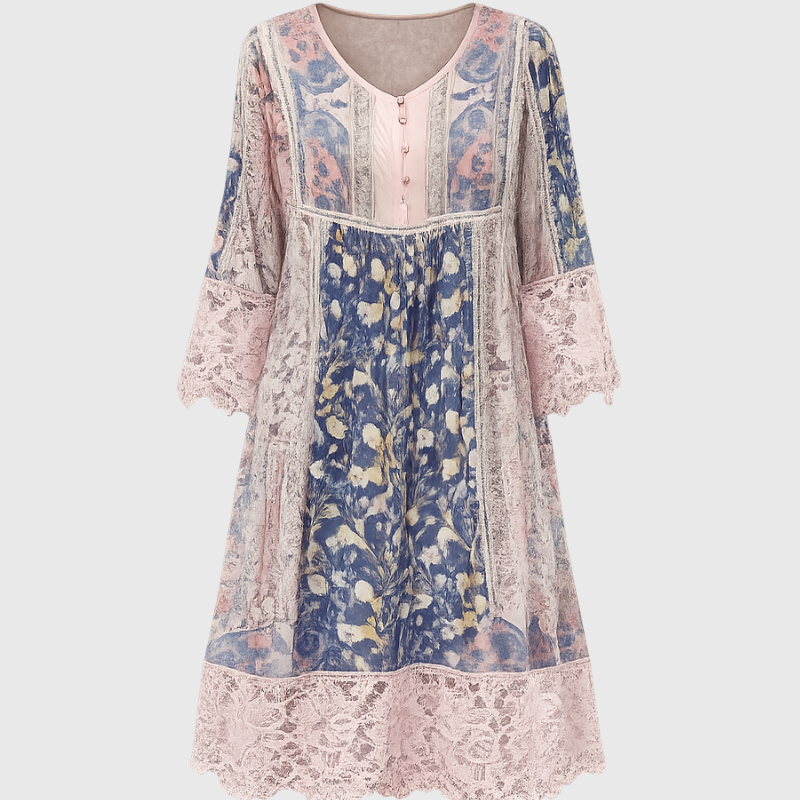 Naya | Boho Fluid Midi Dress