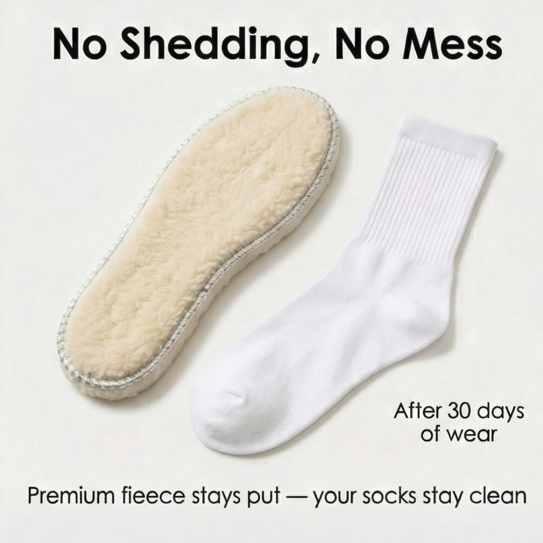 Cozystep – Plush Sheepskin Insoles for Warm Winter Feet
