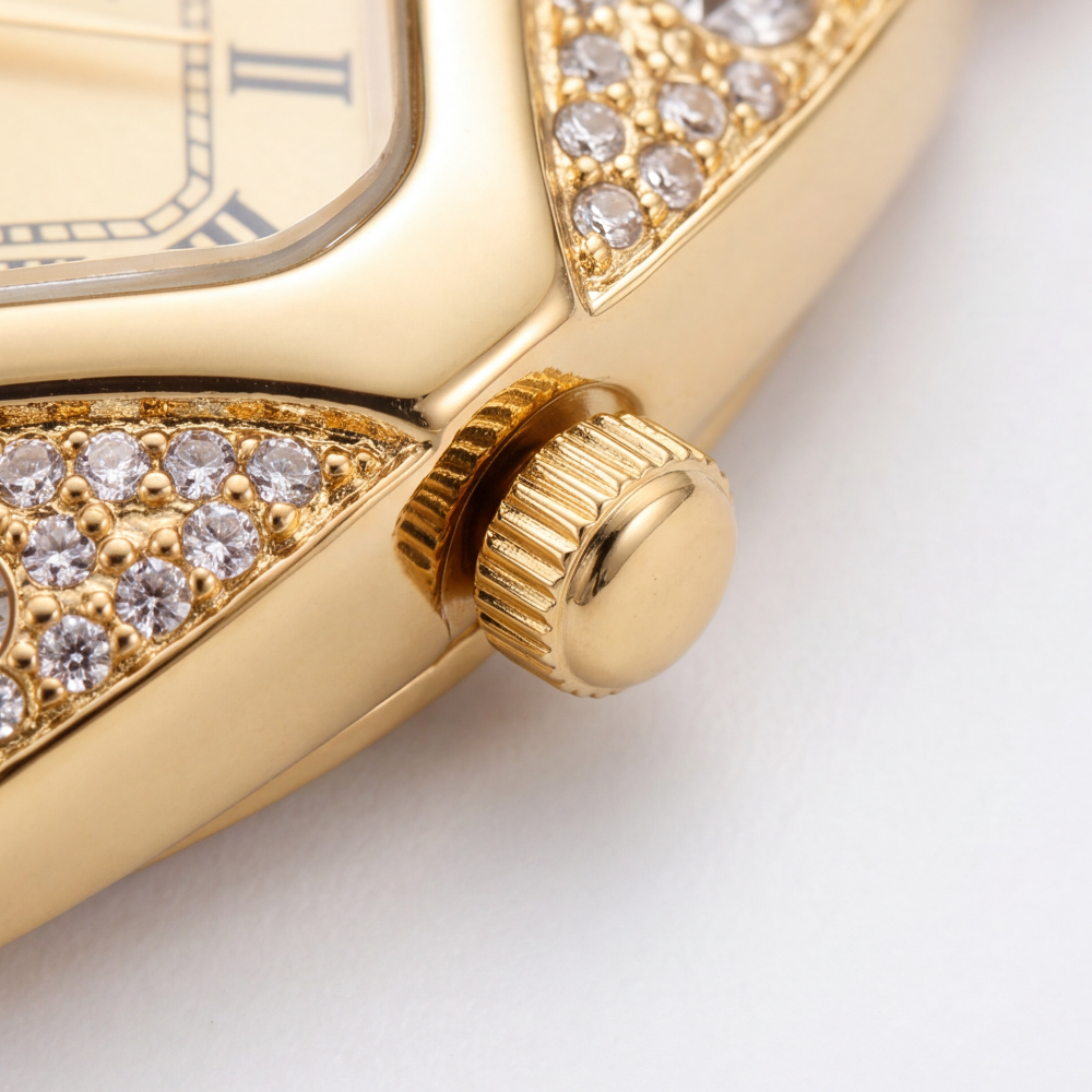 Lastfive – Rhombus Crystal Dial Link Bracelet Watch