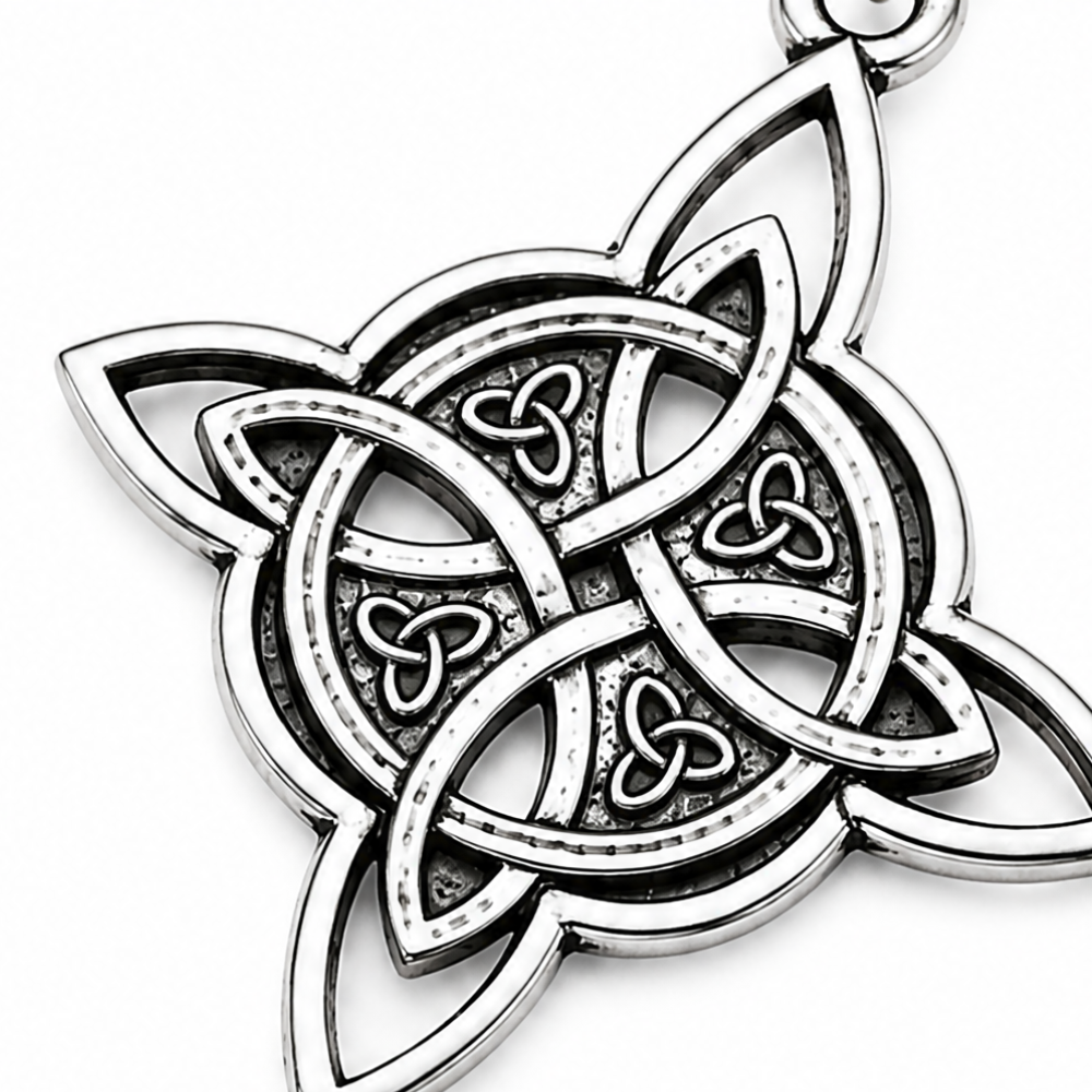 Lunavia – Celtic Knot Beaded Drop Earrings