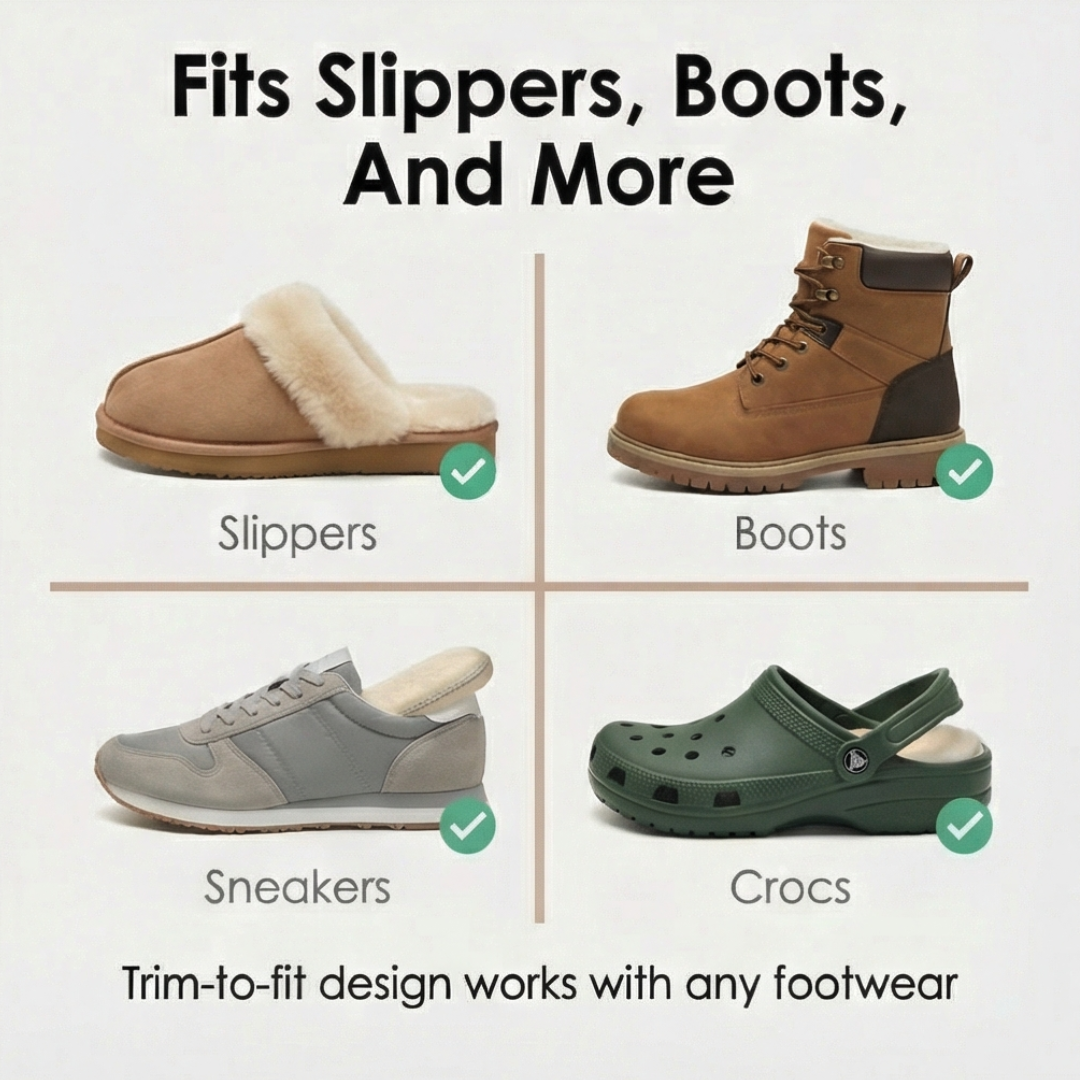 Cozystep – Plush Sheepskin Insoles for Warm Winter Feet