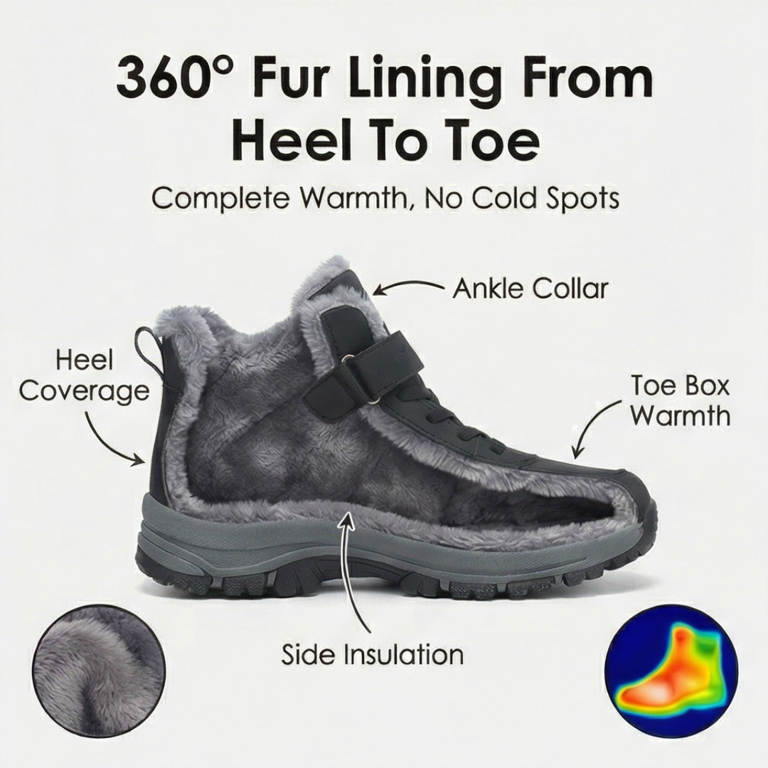 Cozara – Women's Fur Lined Winter Ankle Boots