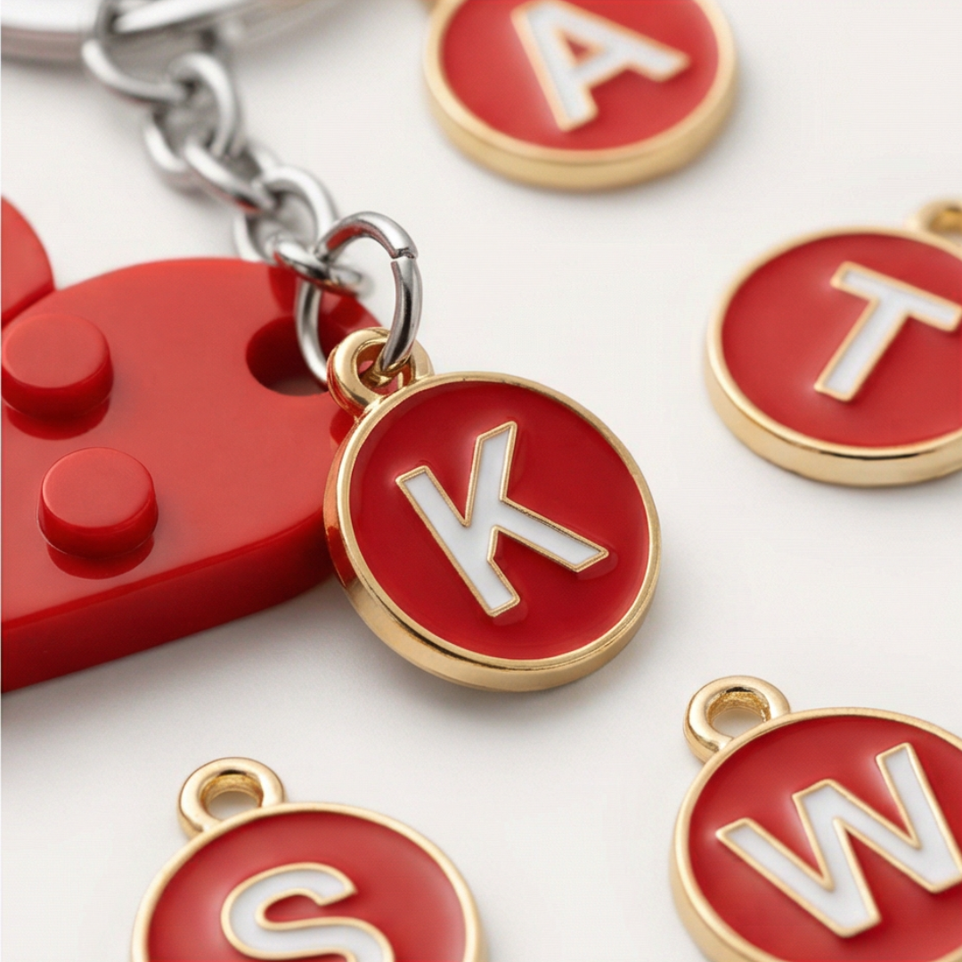 Loveclick – Matching Heart Keychain Set with Initials