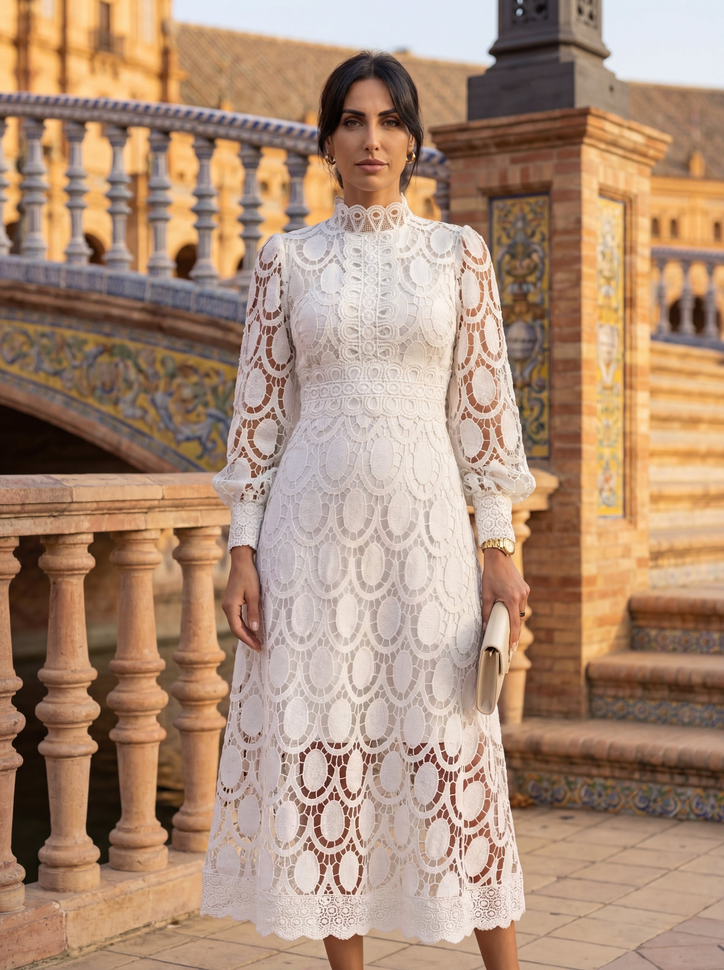 Carmona | Long Sleeve Turtleneck Dress