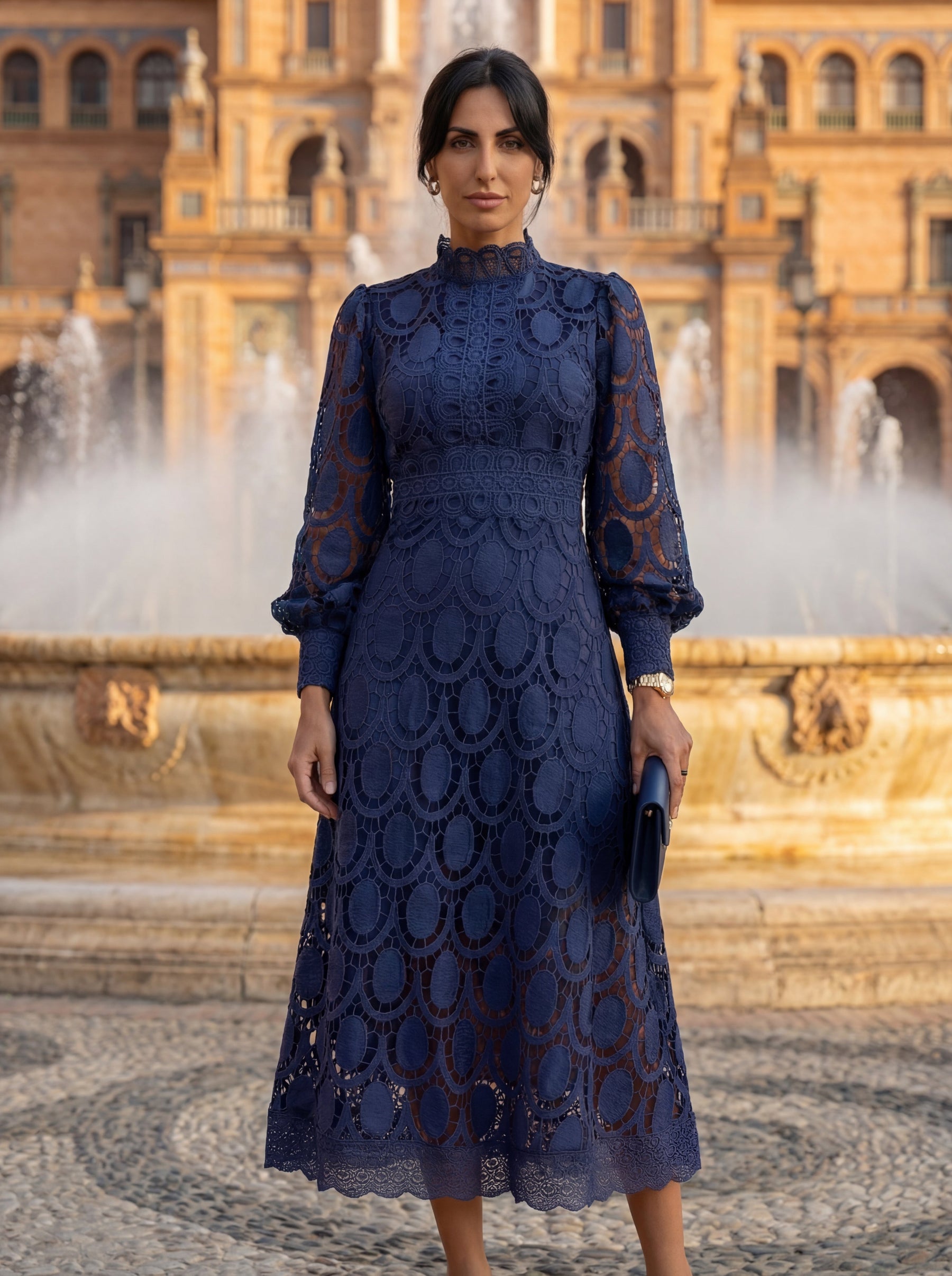 Carmona | Long Sleeve Turtleneck Dress