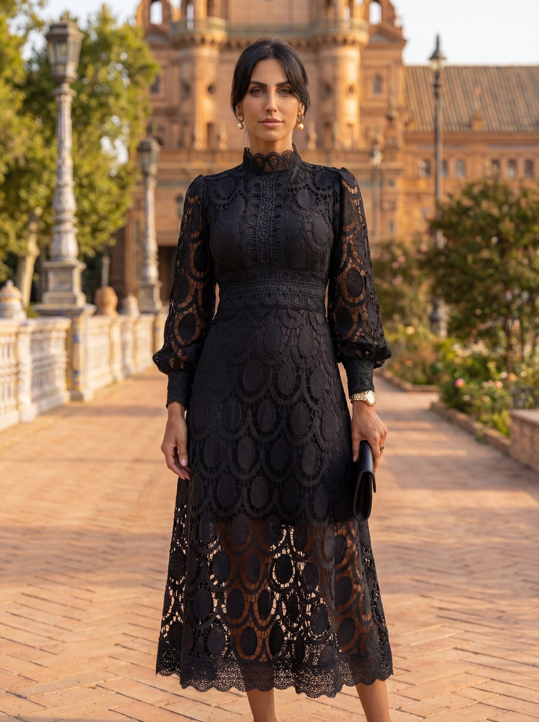 Carmona | Long Sleeve Turtleneck Dress