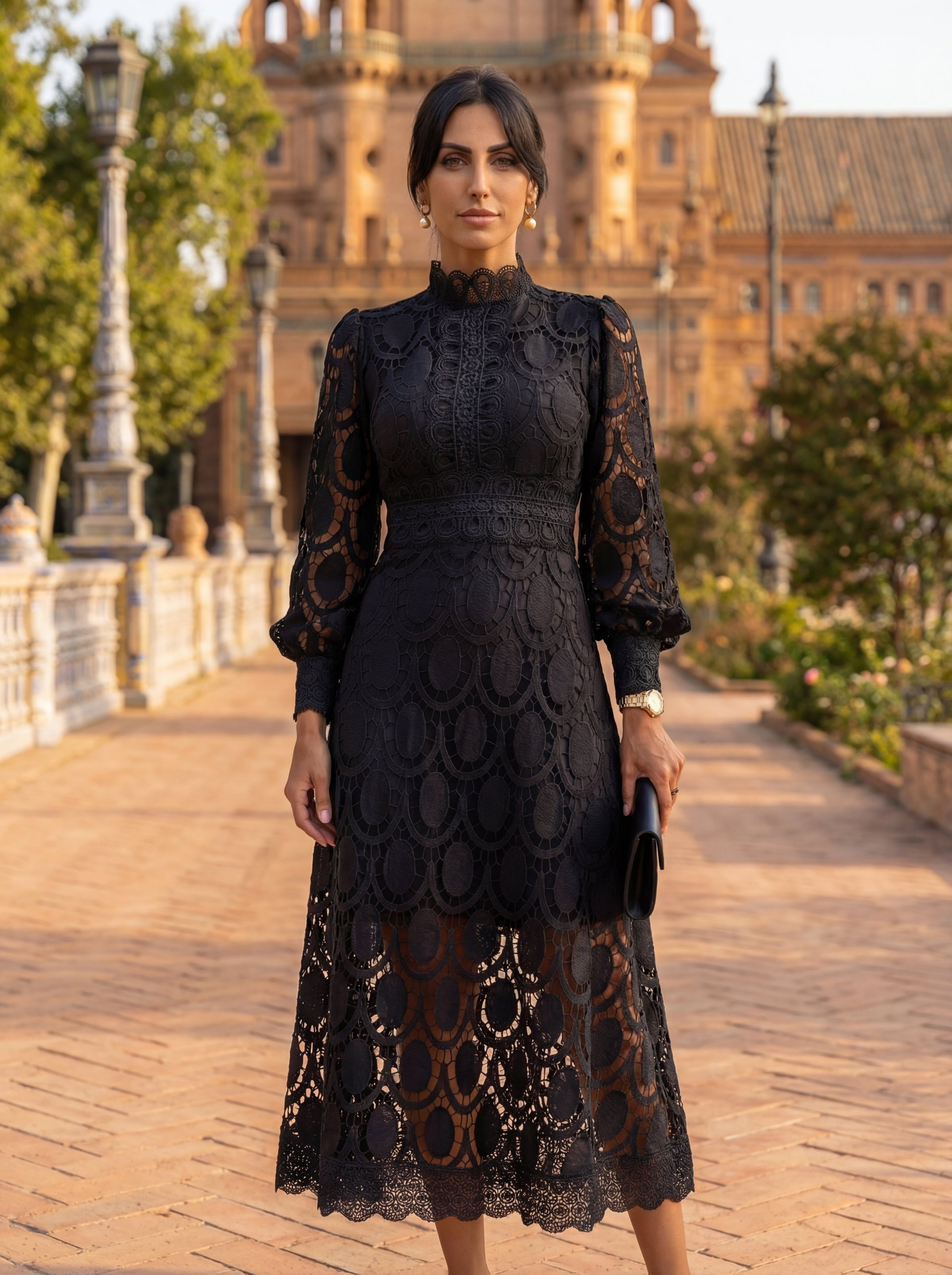 Carmona | Long Sleeve Turtleneck Dress