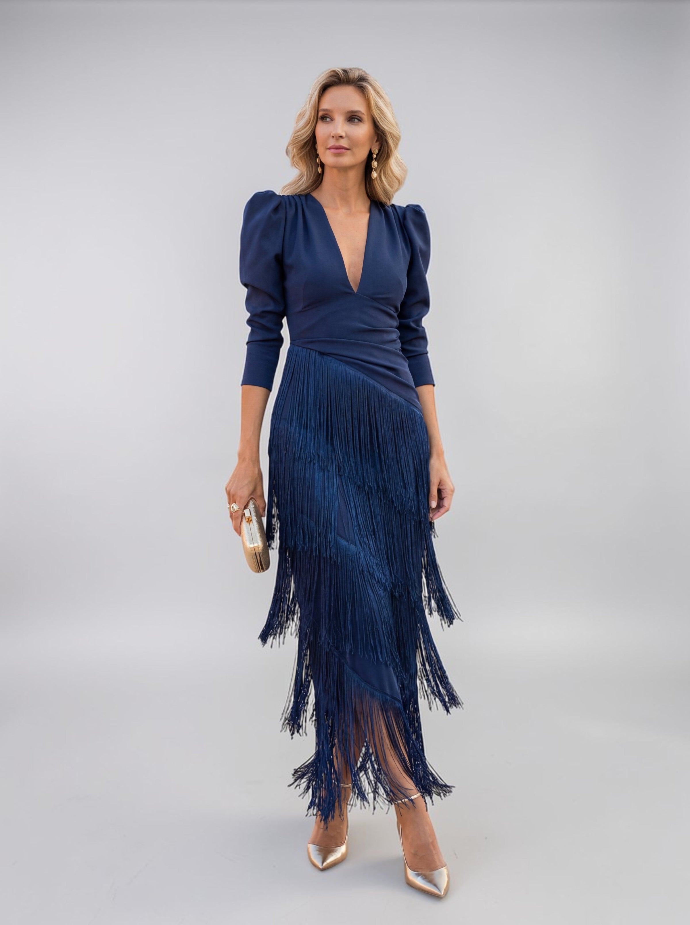 Sofia | Elegant Fringe Dress