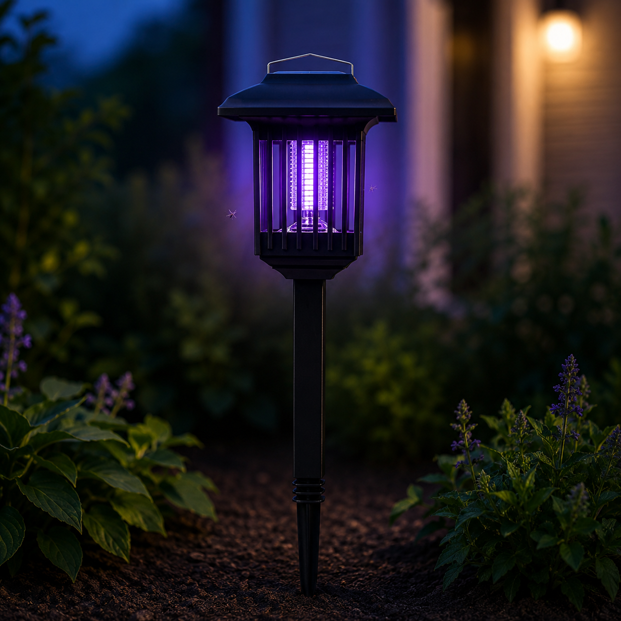 Lumora – Solar Mosquito Zapper Garden Stake Light, Weatherproof Outdoor Bug Killer Lamp