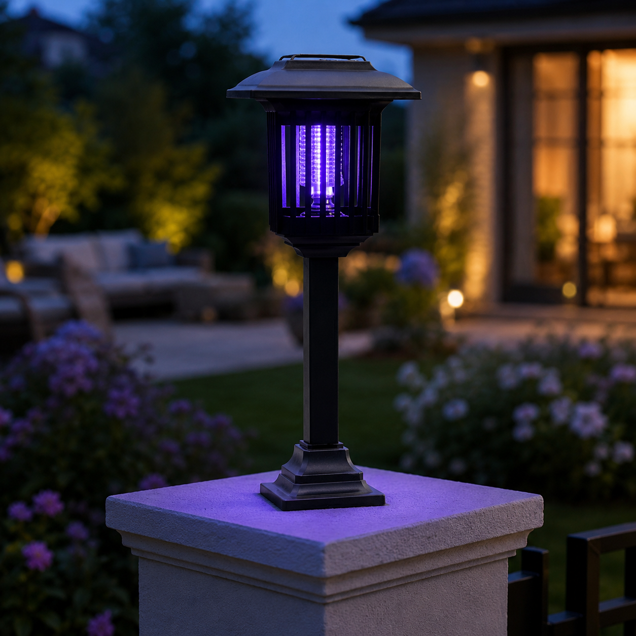 Lumora – Solar Mosquito Zapper Garden Stake Light, Weatherproof Outdoor Bug Killer Lamp