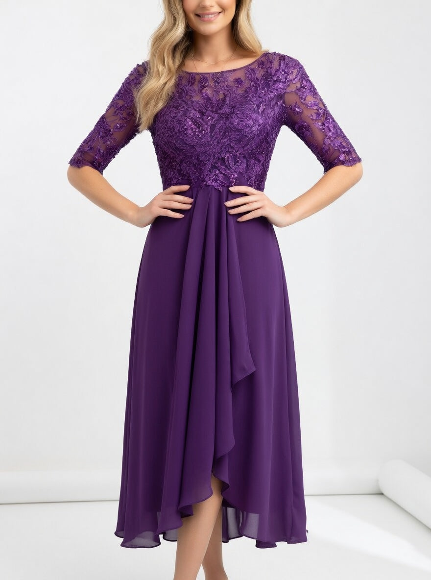 Midi lace dress - Timeless elegance for women