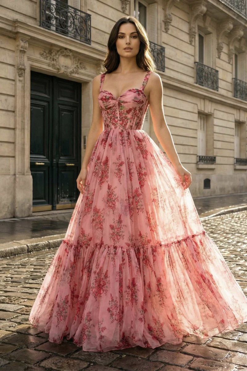 Layered Ruffle Tulle Dress Elysian